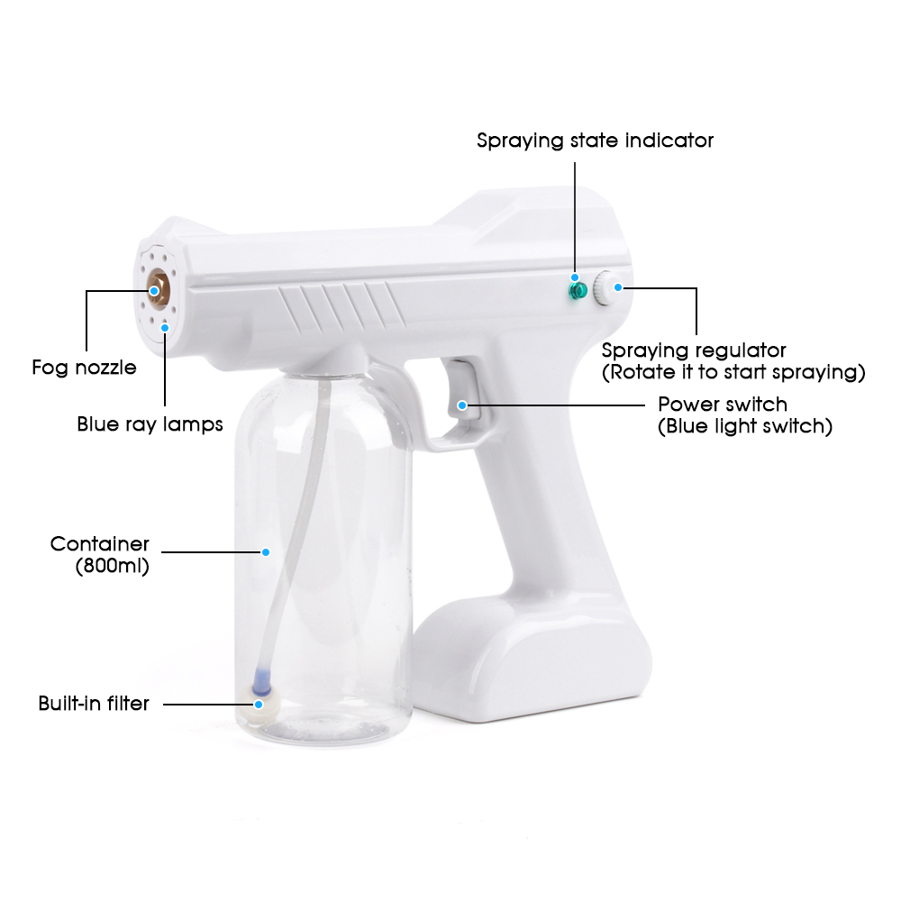 Нано-пистолет-распылитель, портативный распылитель, пистолет-распылитель, подходит для дезинфекции M T
