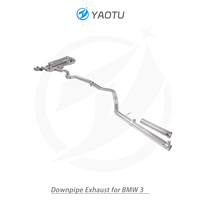 YT knalpot sistem katup sisi ganda, bagian belakang tengah untuk BMW 320i 328i 330i F30 F35 2.0T N20 B48 2012-2020 Series