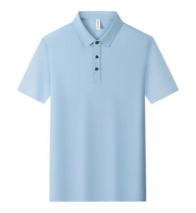 Camiseta de Golf Negra de Manga Corta, Unisex, Premium, de Alta Calidad, Tejida en Poliéster Transpirable, con Logotipo Bordado Personalizado, al por Mayor - Product Image 2