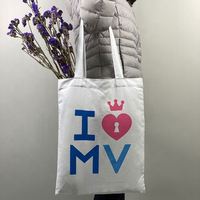 Moda cep yeniden kullanılabilir ağır alışveriş Tote yalıtımlı organik pamuk Tote çanta düz tuval