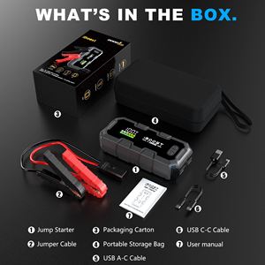 Xách tay 2000A đỉnh cao công suất cao xe nhảy khởi động 45W đa chức năng khẩn cấp ngân hàng điện dẫn ánh sáng cho xe ô tô xe tải xe máy - Product Image 6