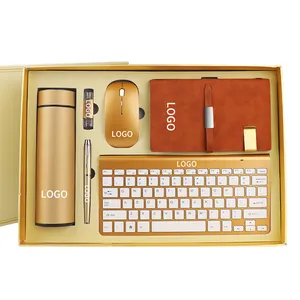 Business Novelty Ideas Executive Custom Logo Corporate Gift Set Luxury Office Gift Set Promotional With Keyboard And Mouse