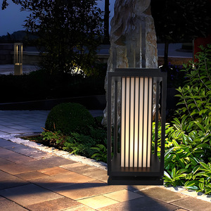 Biyu BY-P1282 Lampes solaires de pelouse modernes de style chinois 5W étanches IP66 pour usage extérieur, communautés résidentielles, villas - Product Image 1