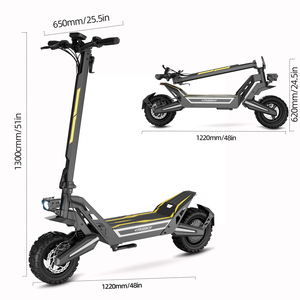 Nouveau Scooter Tout-Terrain Adulte Pliable J2Max 2026 1200W Puissant à Suspension Intégrale Livraison Rapide aux États-Unis Moteur Puissant J2Max 1200W - Product Image 6