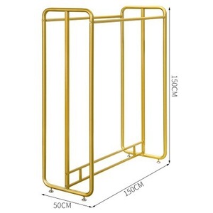 Espositore da Terra a Isola in Metallo Multifunzionale per <span class=keywords><strong>Abbigliamento</strong></span>, Appendiabiti a Doppia Fila Lucidato per <span class=keywords><strong>Negozi</strong></span> di <span class=keywords><strong>Abbigliamento</strong></span> Bambino e <span class=keywords><strong>Donna</strong></span> - Product Image 6