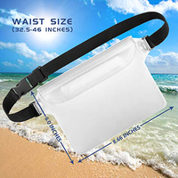 Haute capacité Logo personnalisé Sport de plein air PVC clair étanche enfant fille hommes femmes Fanny Pack dames sac de taille pour la course