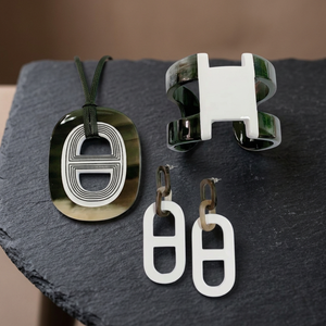 Top Sell Handmade Buffalo Horn Lacquer Jewelry <b>Sets</b> for Women Hot Sale Products - Product Image 2