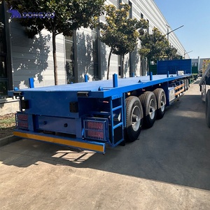 Directo de Fábrica, Semirremolque de Plataforma Plana de 2/3 Ejes/4 Ejes, 45 Pies, Capacidad de <span class=keywords><strong>Carga</strong></span> para Contenedores de 20 y 40 Pies - Product Image 5