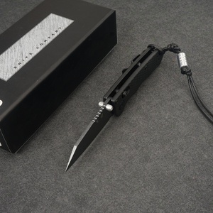 มีดพับ BM290 ใบมีด M390 ทรงปลายหอก ด้ามจับไนลอนไฟเบอร์แก้ว ปุ่มเปิดแบบหมุน  สำหรับพกพา ใช้งานอุตสาหกรรม ยุทธวิธี DIY OEM - Product Image 2