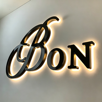 Letrero de Letras Acrílicas con Logotipo 3D Retroiluminado Personalizado para Negocios, Venta al por Mayor de Fábrica, para Salón de Belleza