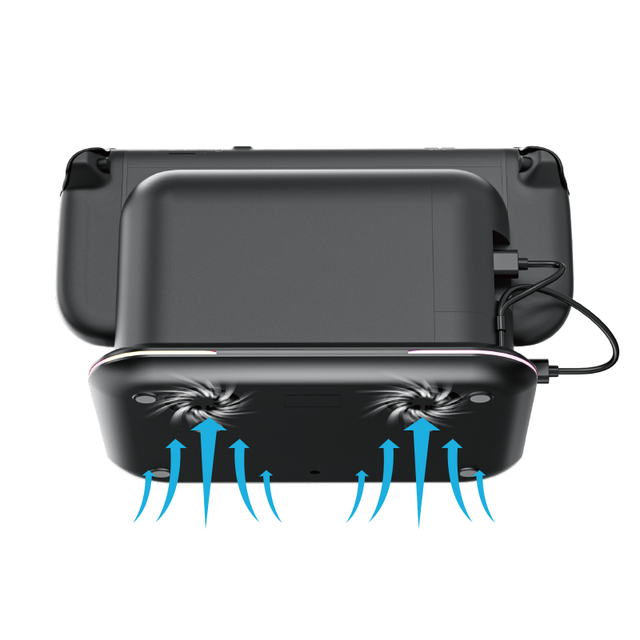 RGB NS Oled/NS1/NS2 Cooling Charging Stand Storage Station for Nintend Switch 2 RGB Charging Dock with LED Indicators