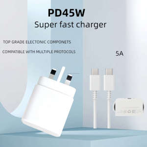 Universal <span class=keywords><strong>USB</strong></span> Carga Rápida EE. UU. UE Reino Unido Enchufe QC3.0 45W Cargador Adaptador de Carga Rápida Cargador de Teléfono Móvil de Pared - Product Image 5