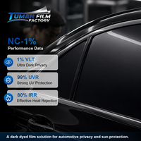 Film teinté pour vitres de voiture Tuman 99% UVR, protection UV, 2mil 2ply, pour l'exportation en gros et la fourniture en vrac