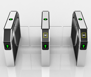 고속 출입구 스윙 배리어 스피드 턴스틸 게이트 턴스틸-내구성 IP66 LED 표시등 스테인리스 스틸 후차방지 - Product Image 1