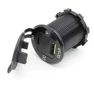 2 Anschlüsse QC3.0 USB PD Typ C Schnell lade buchse Adapter mit LED Voltmeter, 12-24V DC Steckdose für Auto Boot Marine RV Bus - Product Image 5