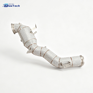 Downpipe SS304 avec bouclier thermique pour Mercedes-AMG W206 C43 C63 2.0T M139 – Catalyseur sport haute performance 200 cellules à montage direct - Product Image 4