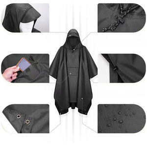 Poncho multifuncional para exteriores tres en uno para lluvia, escalada, capa portátil, impermeable - Product Image 5