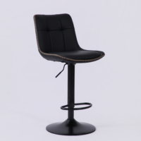 Tabourets de bar modernes en cuir, réglables et pivotants, durables, pour la maison, les bars, les hôtels, les hôpitaux, les salons et les centres commerciaux, avec structure en acier.