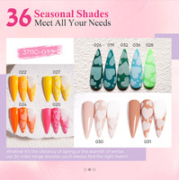 MissGel Fournisseur d'articles de nail art OEM Vernis gel UV 36 couleurs, vernis gel crème solide, palette de fards à paupières, kit de vernis gel UV