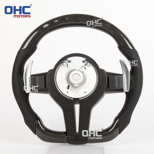 <span class=keywords><strong>Volant</strong></span> chauffant en fibre <span class=keywords><strong>de</strong></span> carbone avec LED pour BMW E91 E90 E93 E72 E84 E82 E88 Série E, mise à niveau vers le style M Sport Série F - Product Image 2