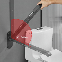 Barres de sécurité pour baignoire, poignées de douche pour personnes âgées, barre de maintien rabattable pour salle de bain, support de main pour toilettes, barre de maintien 27,6 pouces