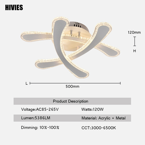 Lampe Led d'<span class=keywords><strong>intérieur</strong></span> ronde avec télécommande <span class=keywords><strong>sans</strong></span> <span class=keywords><strong>fil</strong></span>, design moderne, éclairage d'<span class=keywords><strong>intérieur</strong></span>, <span class=keywords><strong>luminaire</strong></span> de plafond, vente en gros, - Product Image 2