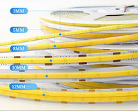 Bande lumineuse LED personnalisable IP65 étanche Dimmable Ra90 Ra80 5v 12v 24v 3000k 4000k 6000k 6500k 3mm 5mm 8mm 10mm coupe libre Cob