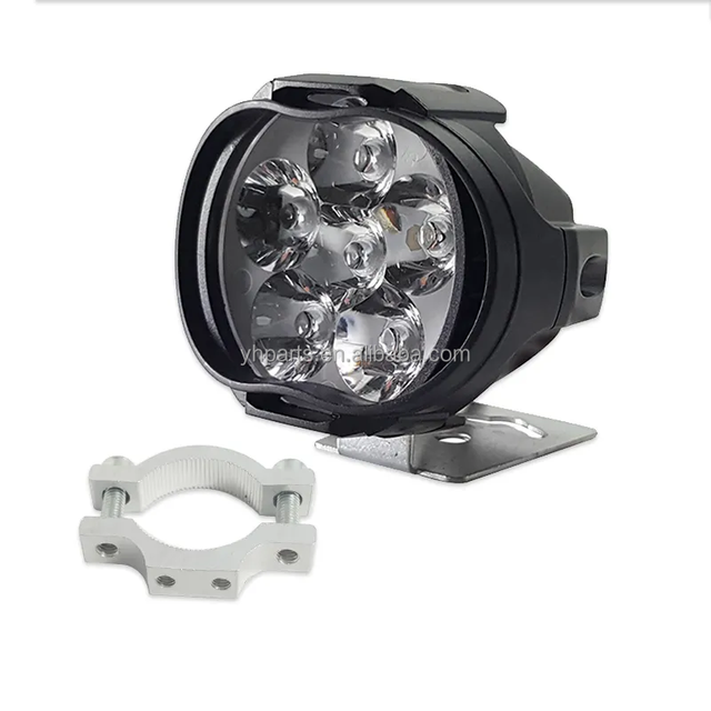 15W 5LED Motorcycle Auxiliary Headlight Spotlights Work Light High Brightness Waterproof Scooters Autocycle Car Headlight Bulbs