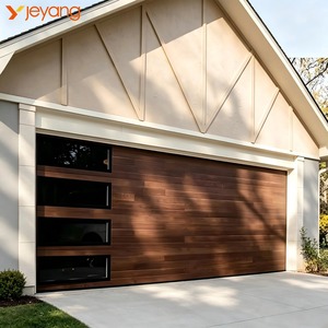 <span class=keywords><strong>Porte</strong></span> <span class=keywords><strong>de</strong></span> <span class=keywords><strong>garage</strong></span> sectionnelle en acier isolée 16x7, finition bois, style américain moderne, pour usage résidentiel, directement <span class=keywords><strong>de</strong></span> l'usine - Product Image 3