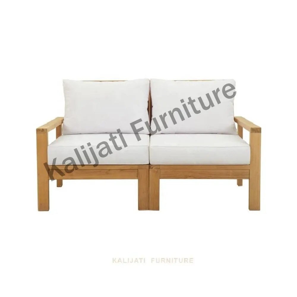 Современный кожаный диван элегантный прямой завод производитель San Marino двухместная уличная мебель из Индонезии