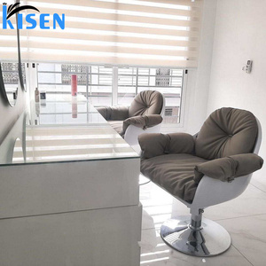 Kisen เก้าอี้ตัดผมสีเขียวหรูหราพับได้สำหรับมืออาชีพเฟอร์นิเจอร์ร้านเสริมสวย - Product Image 5