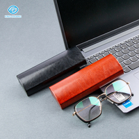 Boîte à lunettes en PU avec logo personnalisé fabriquée à la main emballage de lunettes de soleil en cuir à lunettes optiques magnétiques étui à lunettes