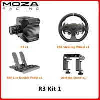 Base de Volant à Entraînement Direct MOZA Racing R3 3.9 Nm avec Volant ESX et Pédales pour Xbox