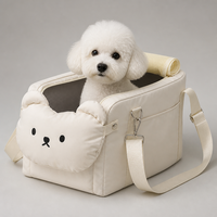 Sac de transport multifonctionnel YAOYUE pour animaux de compagnie, souple, en polyester, avec fenêtre en maille roulable et bandoulière réglable