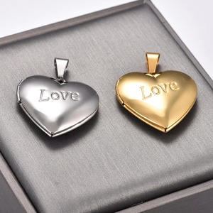 Collar con Colgante de Acero Inoxidable en Forma de Corazón Abrible para Fotos, para Mujeres y Hombres, Caja para Fotos, Cadena con Dijes, Joyería de Metal - Product Image 5