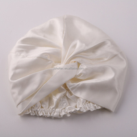 Gorro de dormir de seda 100% pura para mujer, turbante de seda Natural para el cuidado del cabello de ambos lados, 22 Momme