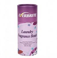 Perles parfumées florales 260g personnalisables avec logo pour lessive, parfum fruité longue durée, tube cylindrique