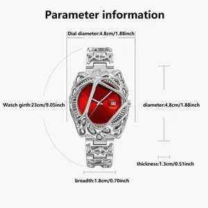 Nouvelles montres Y2K pour hommes, montre Alien <span class=keywords><strong>Spider</strong></span> Web Alabaster, calendrier, étanche, quartz, montres-bracelets, Relogio Masculino, livraison directe - Product Image 3