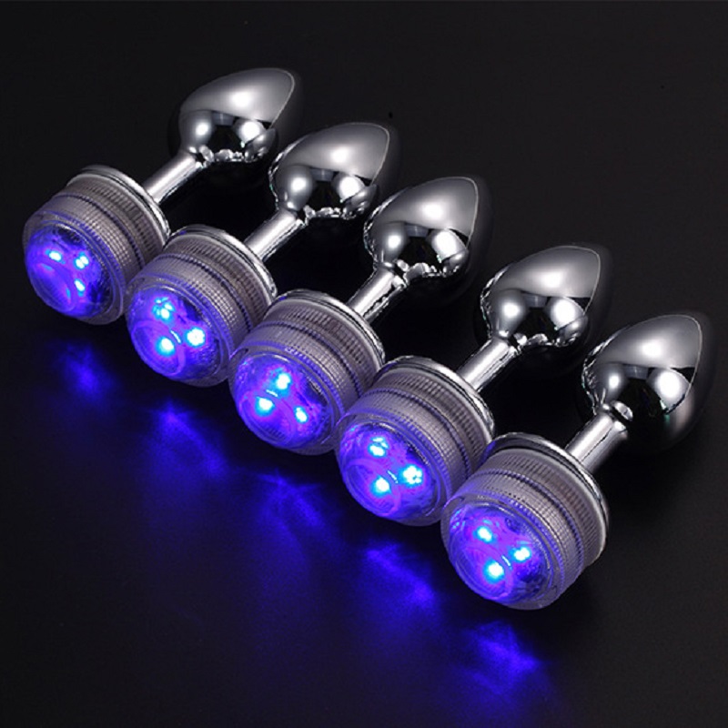Novo Dilatador Anal Eltrico Removvel com Boto LED e Luzes Coloridas,  Brinquedos Sexuais para Adultos, Plug Anal Pequeno, Mdio e Grande|  Alibaba.com