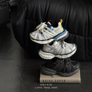 <span class=keywords><strong>Scarpe</strong></span> sportive XSHX Paris Heavy Industry Dirty Torre in EVA e gomma con doppio cinturino a ragno e chiusura in velcro per ragazzi e ragazze, ideali per l'autunno - Product Image 2