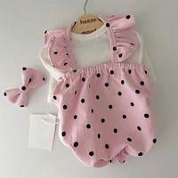 Robe d'été à pois fins pour chien mignon Pet Spring Dress Skirt Clothes