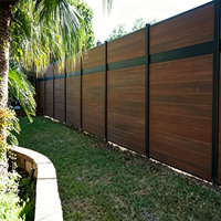 Clôture d'intimité en aluminium personnalisable de haute qualité, livraison rapide, design compact, installation facile pour revendeur en ligne