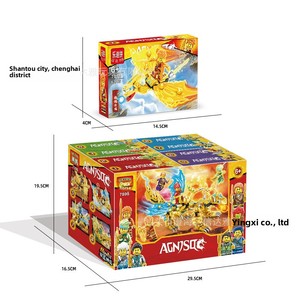 Jouet de construction pour enfants en plastique ABS à petites particules, Tank mécanique Dragon de combat <span class=keywords><strong>Ninja</strong></span> à double tête, huit en un - Product Image 6