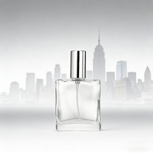 25ml Flat Glass Perfume Air Freshener Spray Bottle with Pump Sprayer and Reed <strong>Diffuser</strong> for Home &amp; <strong>Car</strong> Use - Product Image 1