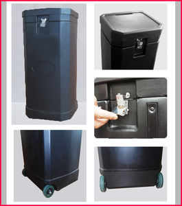 Porte-charge pliable avec roulettes, s'ouvrant pour révéler une surface lisse et plane pour l'affichage de produits ou la numérisation - Product Image 5