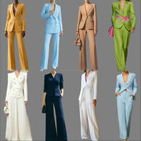 Ensemble professionnel pour femmes très vendu, 2 pièces, haut à manches longues et pantalon, couleur unie, imprimé léopard, vêtements de travail formels pour femmes