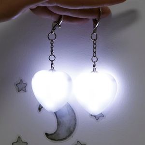2025 New <b>Customized</b> Type-C Rechargeable Touch Sensetive Led Heart/Drip Shape High End Gifts ABS Plastic Handbag Light <b>Keychain</b> - Product Image 4