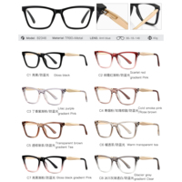 Lunettes anti-lumière bleue MS 82346 TR90, monture de qualité supérieure, branches en métal audacieuses, haut de gamme, polyvalentes