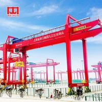 Grue portique à double poutre de type MG-U de marque WeiHua, célèbre, montée sur rail, de 30 à 100 tonnes, avec chariot électrique, moteur et engrenages