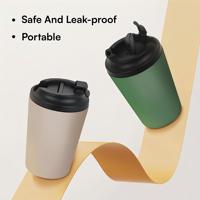 Taza de Café de Acero Inoxidable de 12 oz a Prueba de Fugas con Tapa Taza Termo de Doble Pared Precio al Por Mayor Bajo
